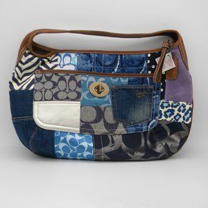 COACH Patchwork Denim Collection Ergo Hobo